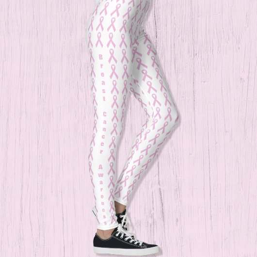 Roze bewustzijnslint leggings