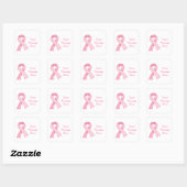 Roze Bewustzijnslint Stickers 0002 (Vel)