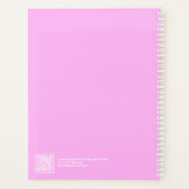 Roze Big Year Groot Planner (Achterkant)