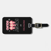 Roze biggetjes squad bagagelabel (Voorkant horizontaal)
