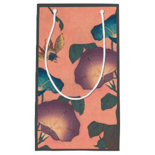 Roze Bij Bloem Klassieke Hokusai Kunst Klein Cadeauzakje