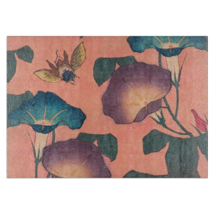 Roze Bij Bloem Klassieke Hokusai Kunst Snijplank