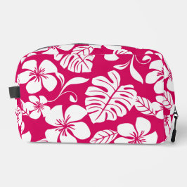 ROZE BIKINI PATROON IN AARDBEIEN ROOD TOILETTASJE