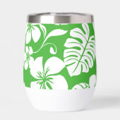 ROZE BIKINI PATROON IN GRASGROEN (Achterkant)