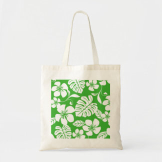 ROZE BIKINI PATROON IN GRASGROEN TOTE BAG