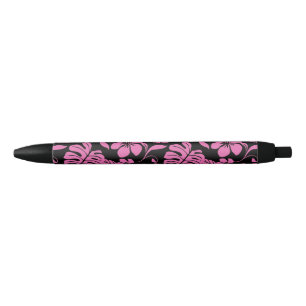 ROZE BIKINI (ZWART//ROZE) ZWARTE INKT PEN