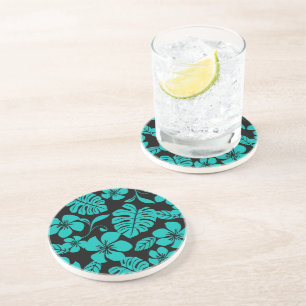 ROZE BIKINI (ZWART/TEAL) Sandstone Coaster Zandsteen Onderzetter