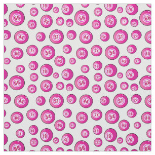 Roze Bingoballen Schattige Patterned Stof