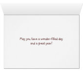 Roze Birthday Daisy voor oma (Binenzijde Horizontaal (Onderkant))