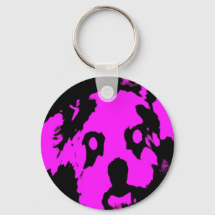 Roze Black Dog Sleutelhanger