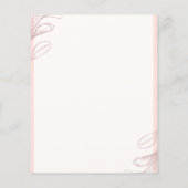 Roze Blad Bruiloft Flyer (Achterkant)