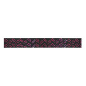 Roze bladeren grosgrain lint (Voorkant)