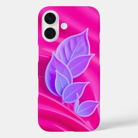 Roze bladeren - Hoesje-Mate iPhone Case (Achterkant)
