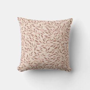 Roze Bladeren Houtachtig Botanisch Glamour Modern Kussen