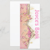 roze Bladwijzer Boek Mark (Voorkant / Achterkant)