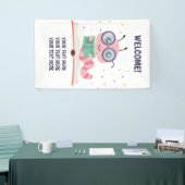 Roze bladwijzer Theme Banner (Beurs)