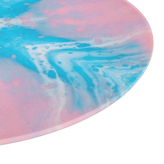 Roze blauw Abstract Snijplank (Hoek)