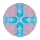 Roze blauw Abstract Snijplank (Voorkant)