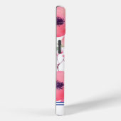 Roze & Blauw Bloemen Waterverf Custom Case-Mate iPhone Case (Achterkant / Rechts)