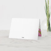 Roze Blauw en Goud Geode | Happy Moederdag Kaart (Achterkant)