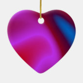 roze blauw en rood hart ornament (Achterkant)