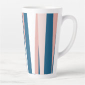 Roze blauw en wit latte mok (Rechts)