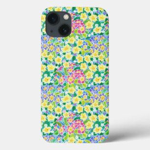  Roze Blauw Geel Primroses iPad Mini Case