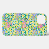  Roze Blauw Geel Primroses iPad Mini Case (Achterkant (horizontaal))