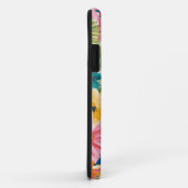 Roze Blauw Groen Geel Sinaasappel Bloem Art Patroo Case-Mate iPhone Case (Achterkant/rechts)