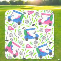 Roze Blauw Groen Golf Preppy