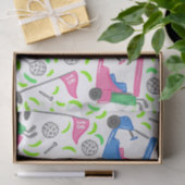 Roze Blauw Groen Golf Tissuepapier (Geschenk)