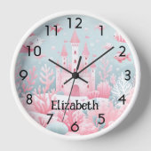 Roze blauw kasteelvis zee onderwater fantasie (Voorkant)