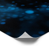 Roze Blauw Krijt Tekening Vis Poster (Hoek)