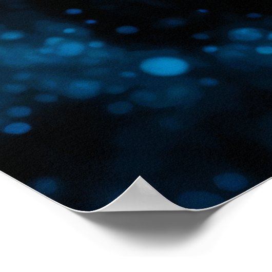 Roze Blauw Krijt Tekening Vis Poster (Hoek)