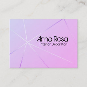 *~* Roze Blauw Modern Geometrisch Roos Goudfolie Visitekaartje