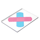 roze blauw notitieboek (Linkerzijde)