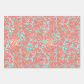 roze blauw omwikkelen inpakpapier vel (Voorkant)