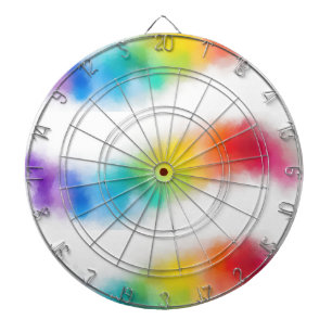 Roze Blauw Paars Groen Trendy Sjabloon Modern Dartbord