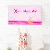 Roze Blauw Rhode Island Ocean Zee Spandoek (Insitu)