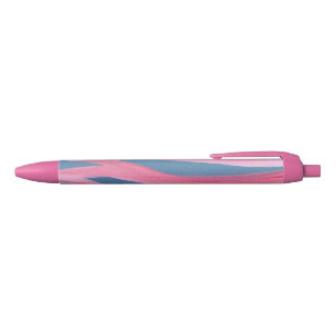 Roze Blauw Rood Zonsondergang Schilderij Custom Pe Zwarte Inkt Pen