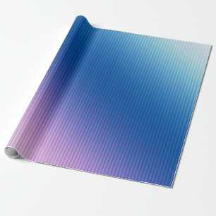 Roze blauw, roze, strepen, ombre, roze gradiënt cadeaupapier
