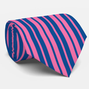 Roze Blauw Stijlvolle Strepen Patroon Ontwerp Stropdas