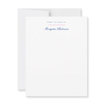 Roze Blauw  Vaas Persoonlijk briefpapier