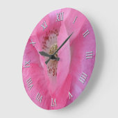 Roze blauw ventilatorliefhebbers Ontwerper klok (Hoek)