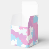 Roze Blauw Wit Camo Abstract Bedankdoosjes (Geopend)