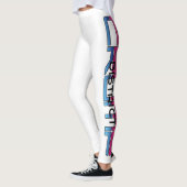 ROZE/BLAUW - WITTE LEGGINGS (Links)