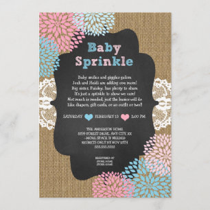 Roze blauwe Baby sprint Kaart