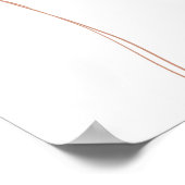 Roze & Blauwe Ballon Geslacht onthullen baby showe Poster (Hoek)