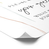 Roze & Blauwe Ballon Geslacht onthullen Draag uw g Poster (Hoek)