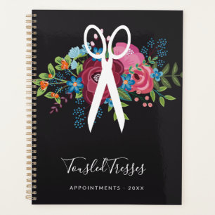 Roze Blauwe Bloem Boeket Hair Stylist Afspraak Planner